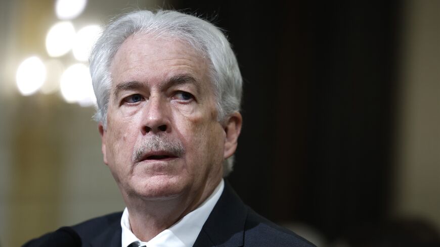 Central Intelligence Agency Director William Burns listens during a hearing with the House (Select) Intelligence Committee in the Cannon Office Building on March 12, 2024 in Washington, DC. 